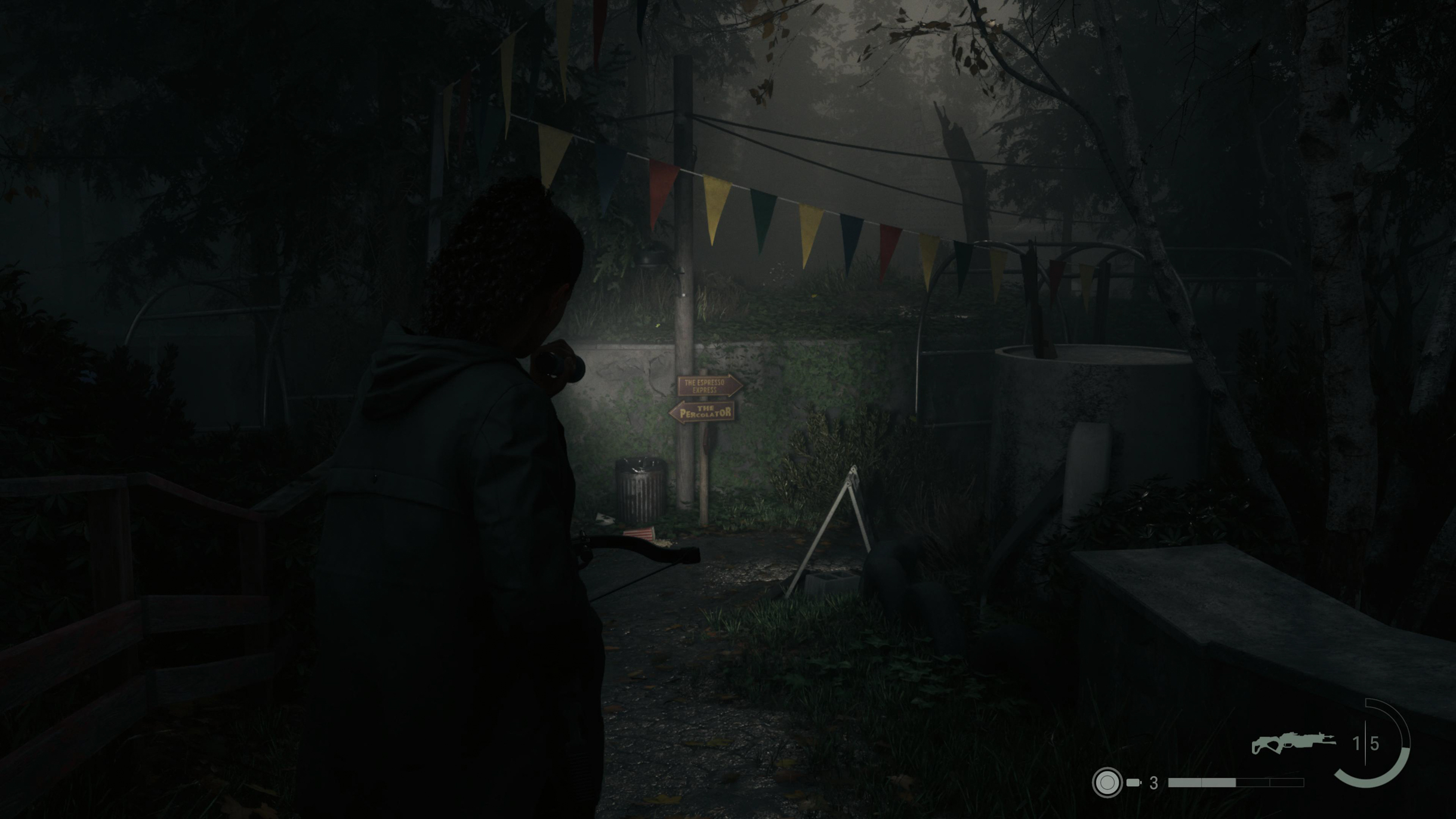 Из⁠-⁠за тумана в некоторых частях Брайт Фоллс Alan Wake 2 напоминает игры серии Silent Hill