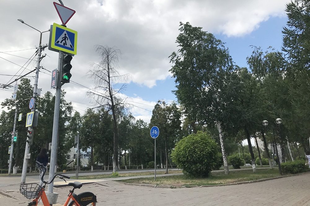 Велосветофоры в Альметьевске
