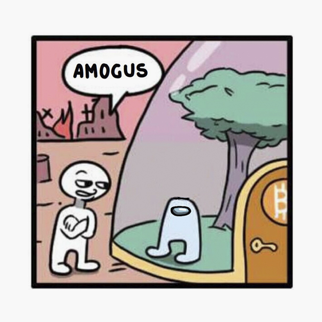 Постироничные мемы про амогуса
