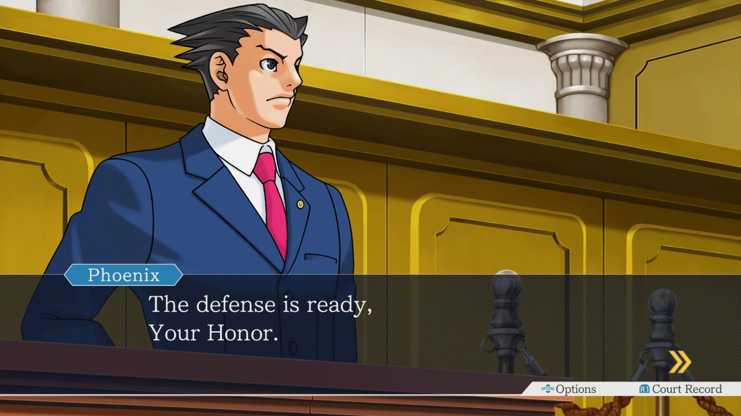 Многие моменты из Ace Attorney давно стали мемами. Например, коронная фраза главного героя Феникса Райта «Objection!». Кадр: Capcom