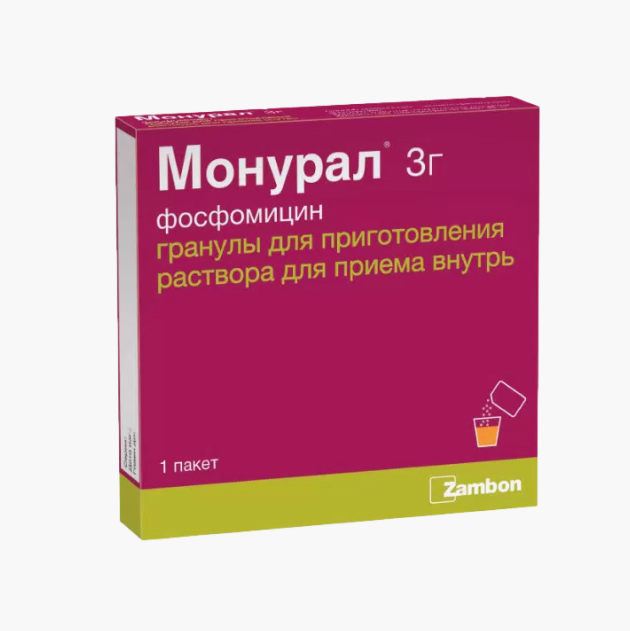 В России фосфомицин продают под торговым названием «Монурал». Стоит от 705 ₽