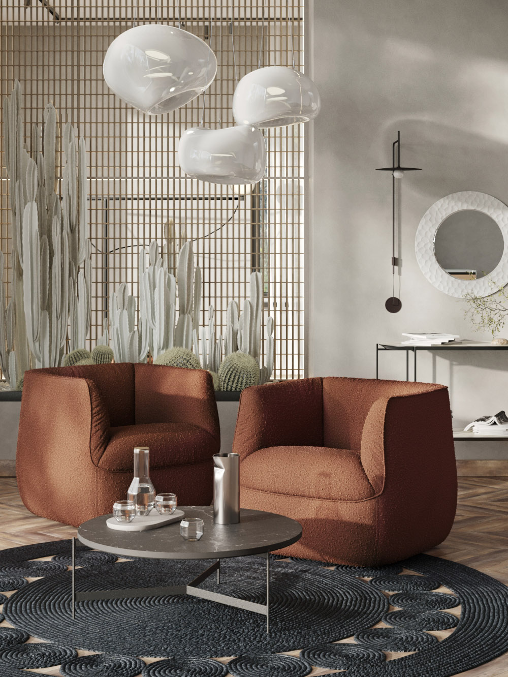 Кресло с обивкой букле от российского бренда SK Design. Источник: skdesign.ru