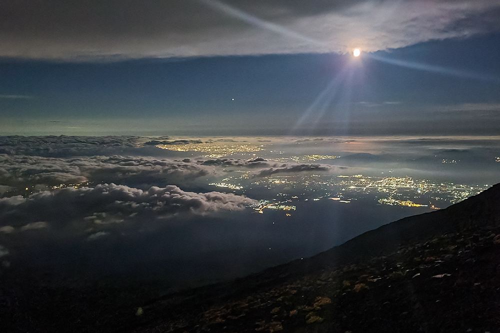 Вид с горы Фудзи на токийскую агломерацию