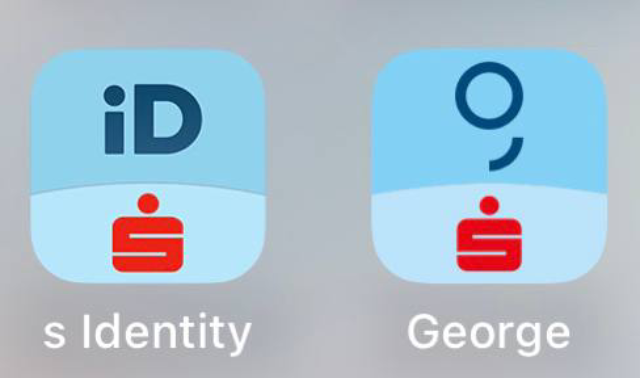 Слева — приложение для идентификации, а справа — основное приложение банка