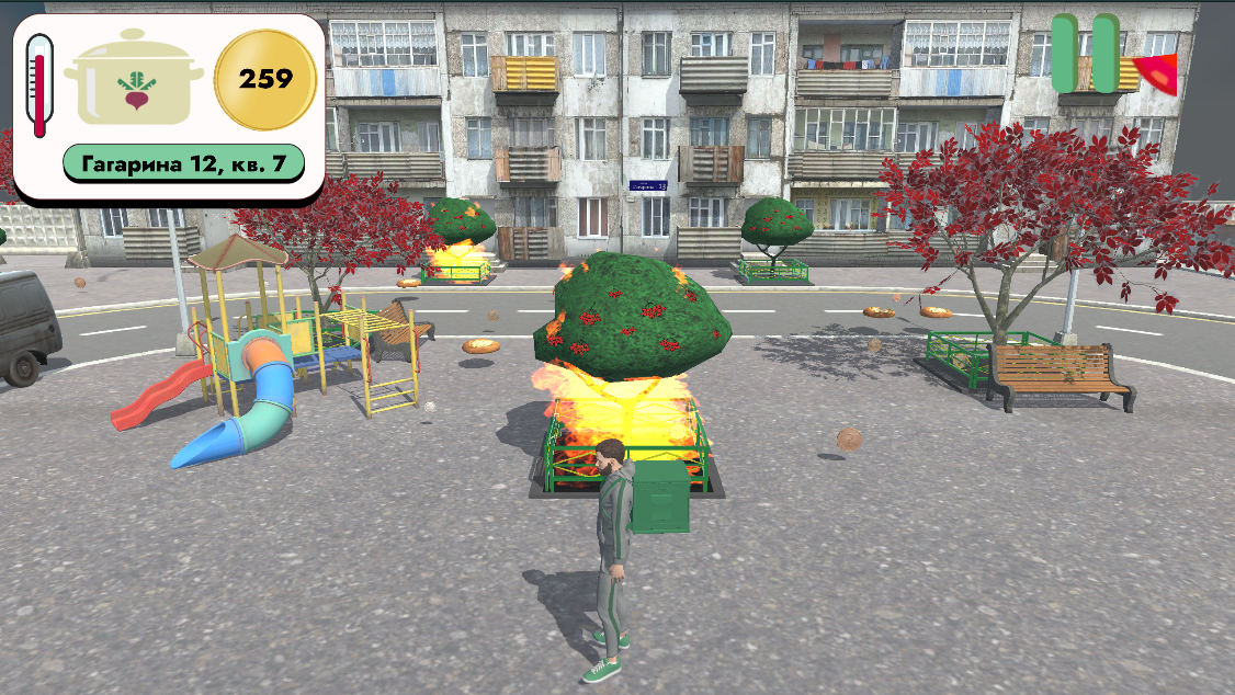 Скриншот из браузерной игры «Тащи борщи»