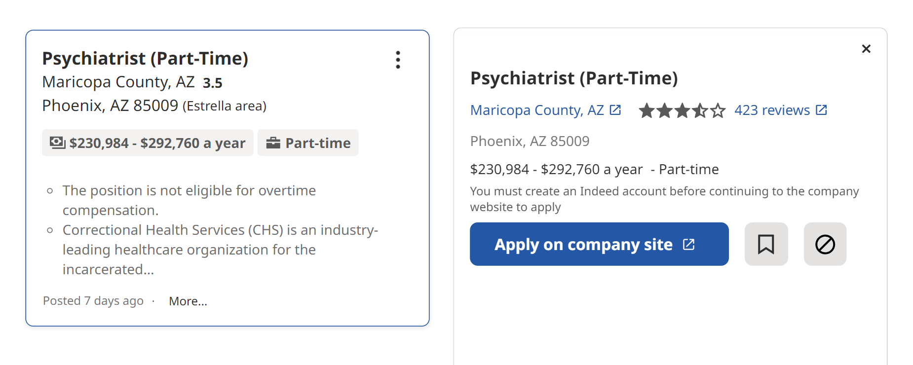 Психиатру — от 230 000 $ (17 635 250 ₽) в год. Источник: indeed.com
