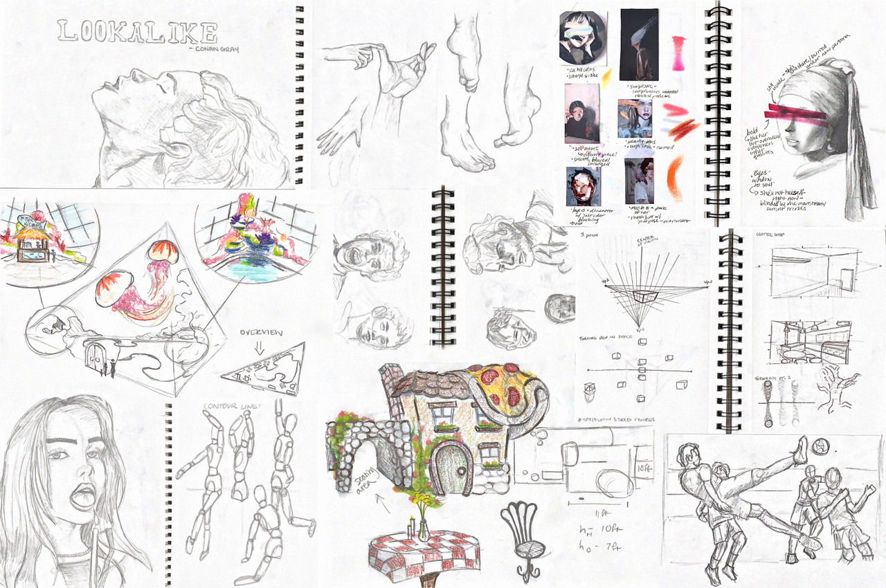 Портфолио абитуриента, поступившего в Ринглингский колледж изобразительных искусств и дизайна на направление «концептуальный дизайн». Источник: ringling.edu