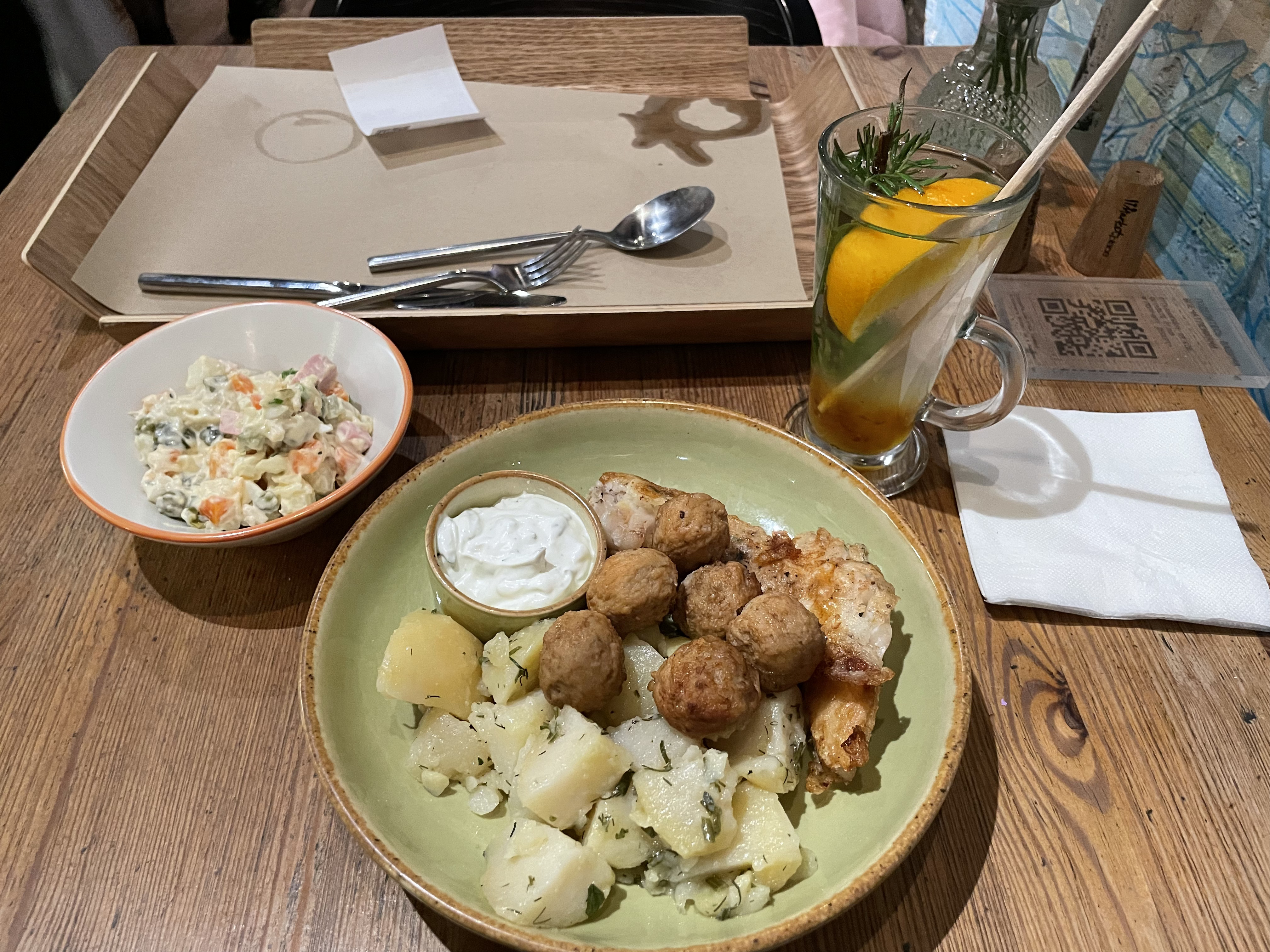 Уже традиция вечером посидеть и неторопливо вкусно покушать в Marketplace