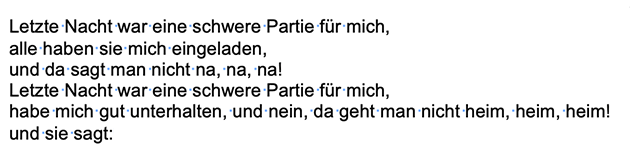 Тот же текст, но на Hochdeutsch