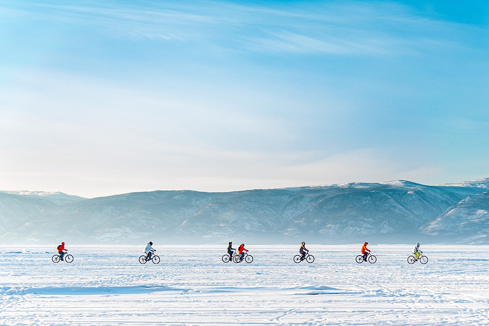 Альтернативный способ передвижения по льду. Фото: Анастасия Михайлова