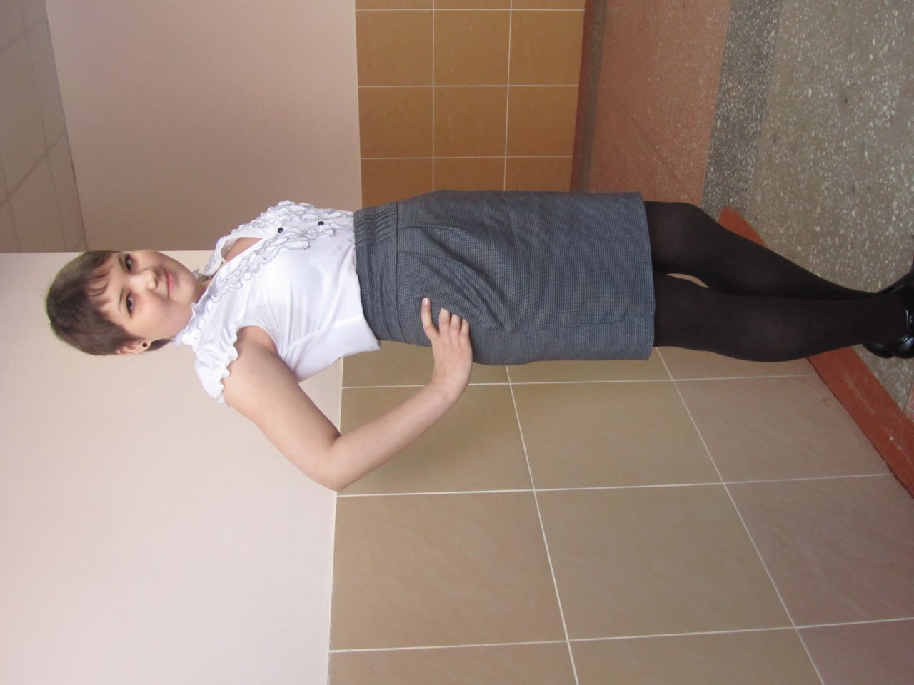 Спустя полгода после начала химиотерапии. Это мой день рождения — 14 лет. Отмечала с одноклассниками, старалась не пропускать школу из-за лечения