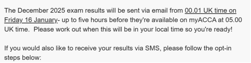 В письме была инструкция, как получить смс с результатом