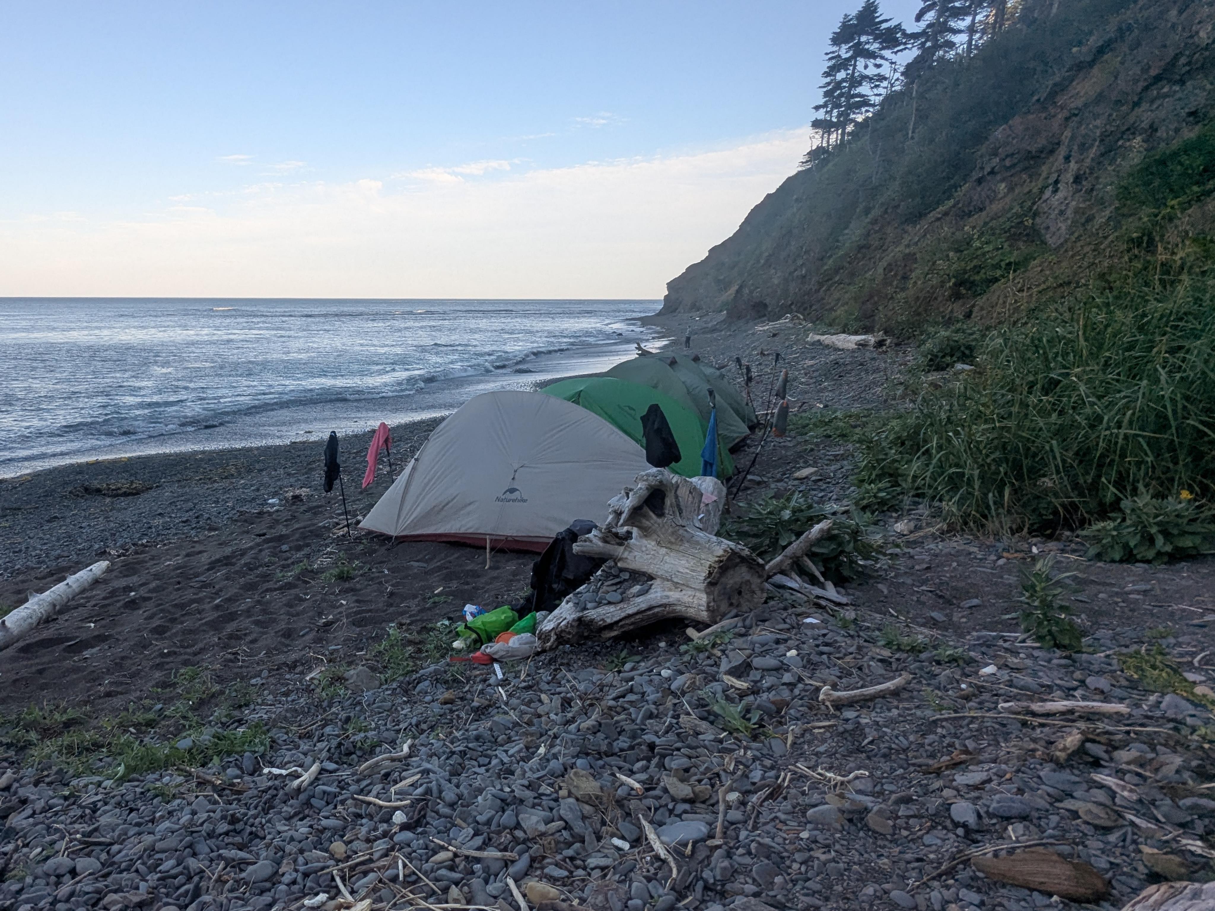 Лагерь перед последним переходом через лес