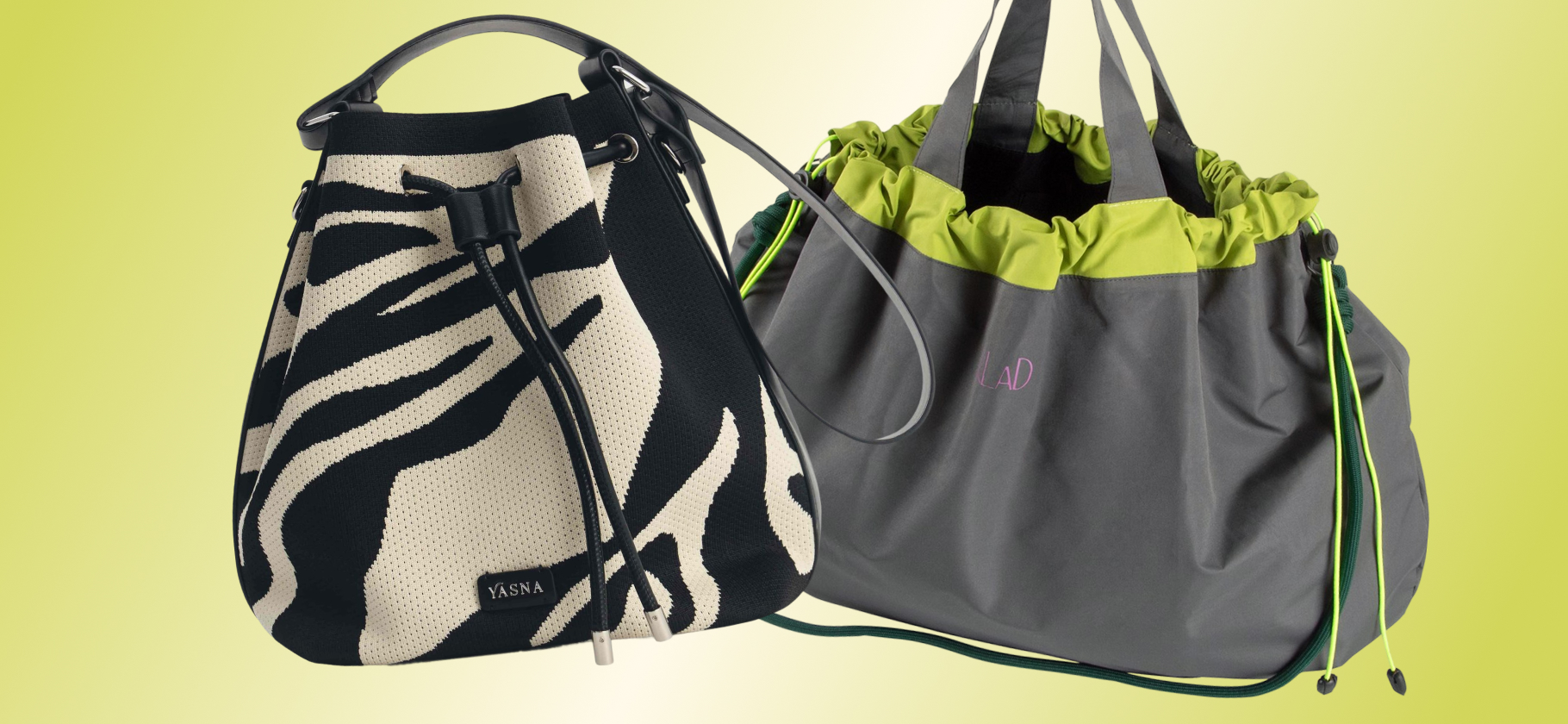 Самая удобная сумка весны — на завязках. Вот 20 примеров: от миниатюрных кисетов до вместительных мешков