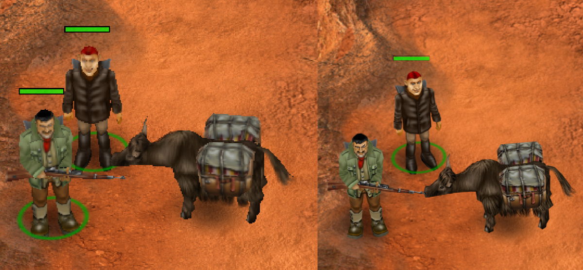 Слева — Grom: Terror in Tibet, запущенная без dgVoodoo 2. Справа — та же игра, в которой glide-эмулятор улучшил графику. Источник: Rebelmind