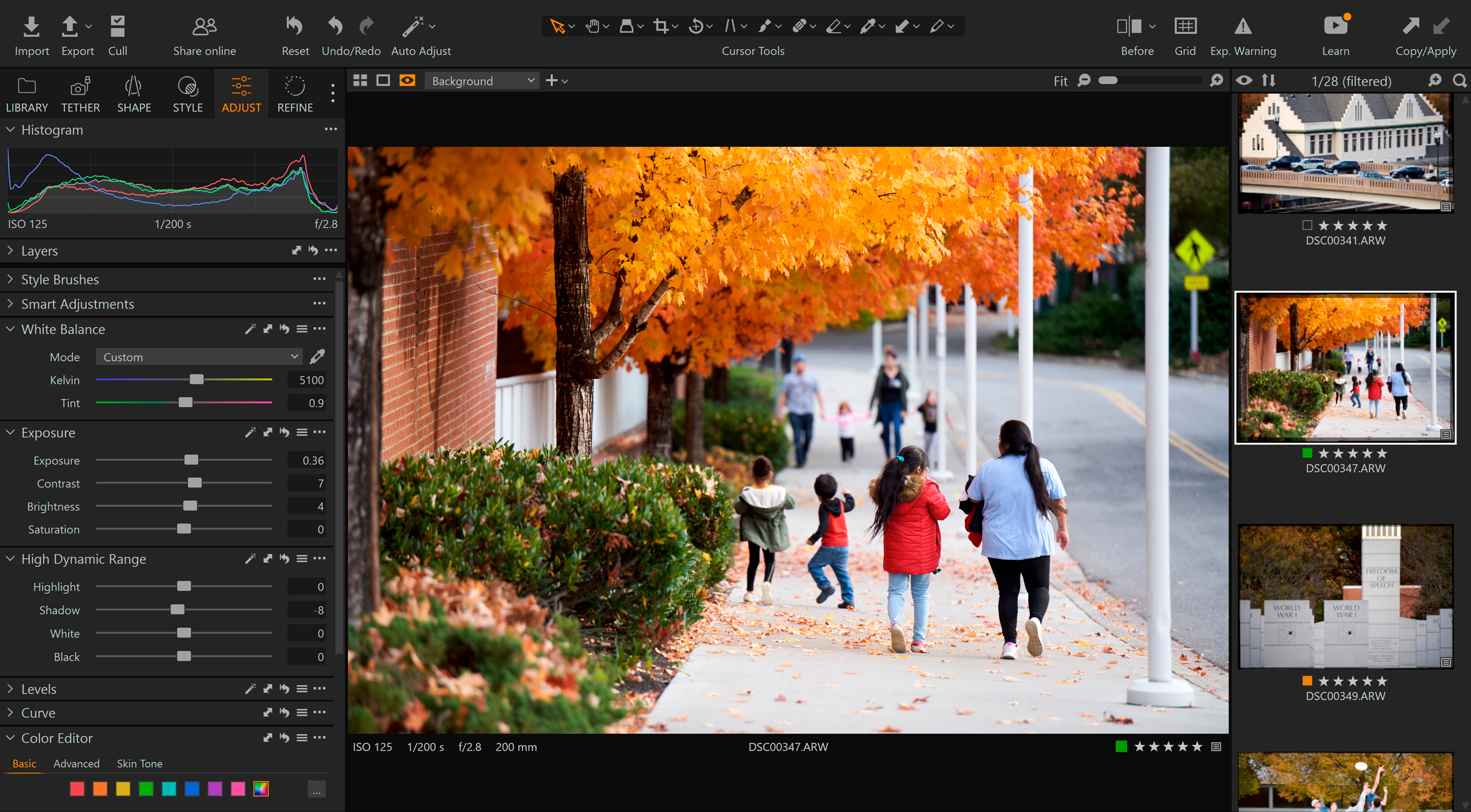 Интерфейс приложения можно настроить и сделать похожим на UI Lightroom. Источник: dpreview.com