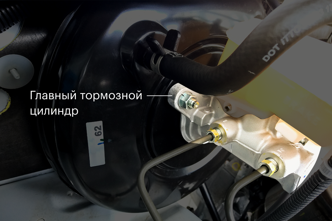 Главный тормозной цилиндр на вакуумном усилителе. Источник: Wachira W / Shutterstock