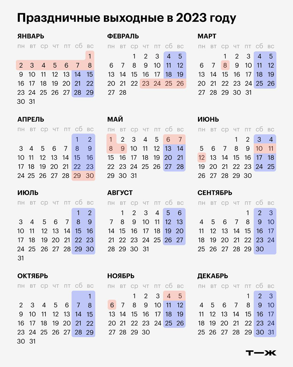 Производственный календарь на 2023 год для бизнеса: что нужно знать о  работе в выходные и праздники, зарплате и налогах
