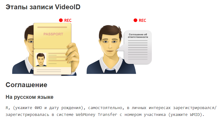 Схема записи VideoID. Источник: webmoney.ru