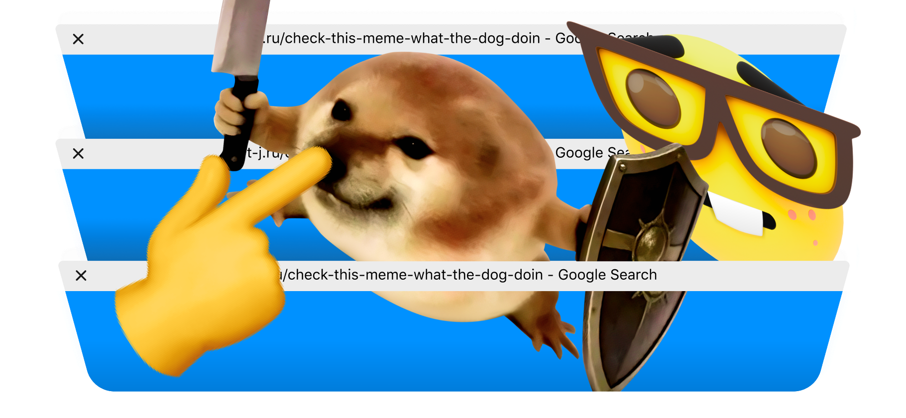 What the dog doin: объясняем мем про собаку с мечом и щитом