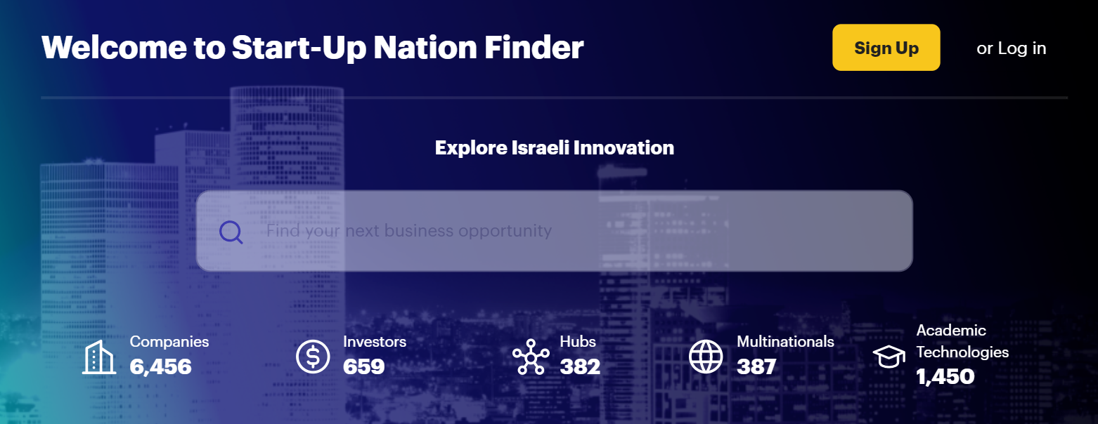 Количество технологических компаний, инвесторов, стартап-хабов, мультинациональных компаний и академических источников индустрии израильского хайтека на июнь 2021 года. Источник: finder.startupnationcentral.org