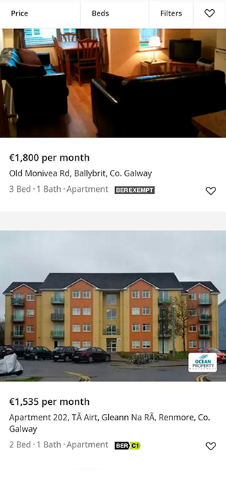 Вот для сравнения цены на жилье в нашем городе. Я считаю, что 1850 € (218 025 ₽) за двухкомнатную квартиру не в центре — это перебор