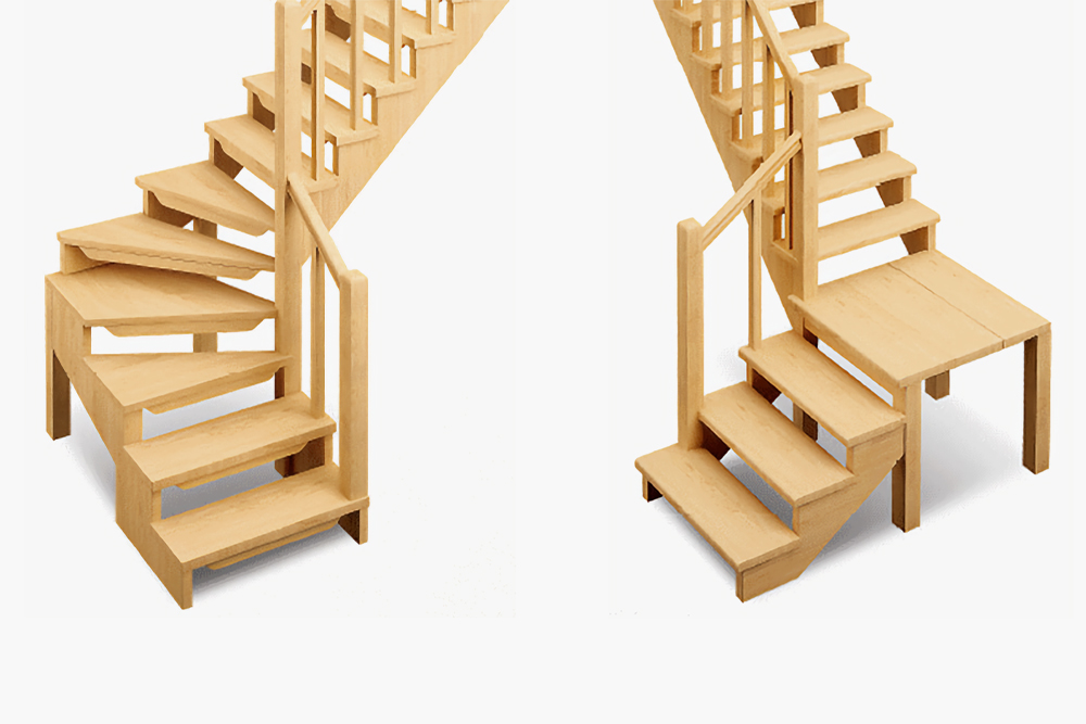 Особенности конструкции П-образной лестницы