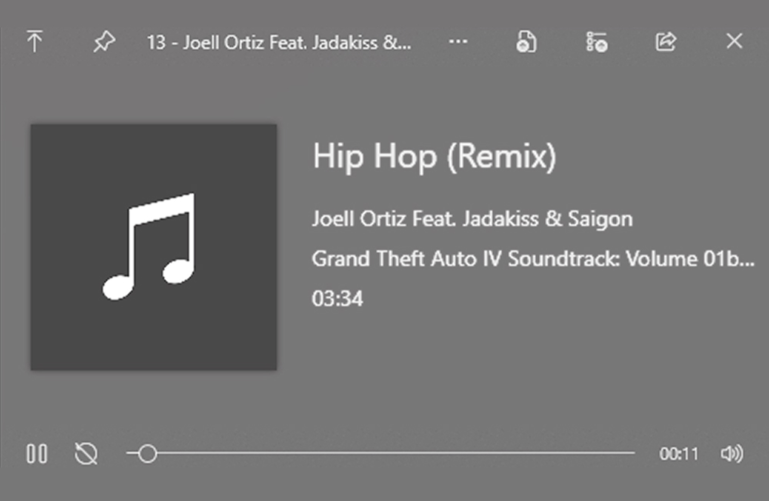 Аудиофайлы запускаются в отдельном окне