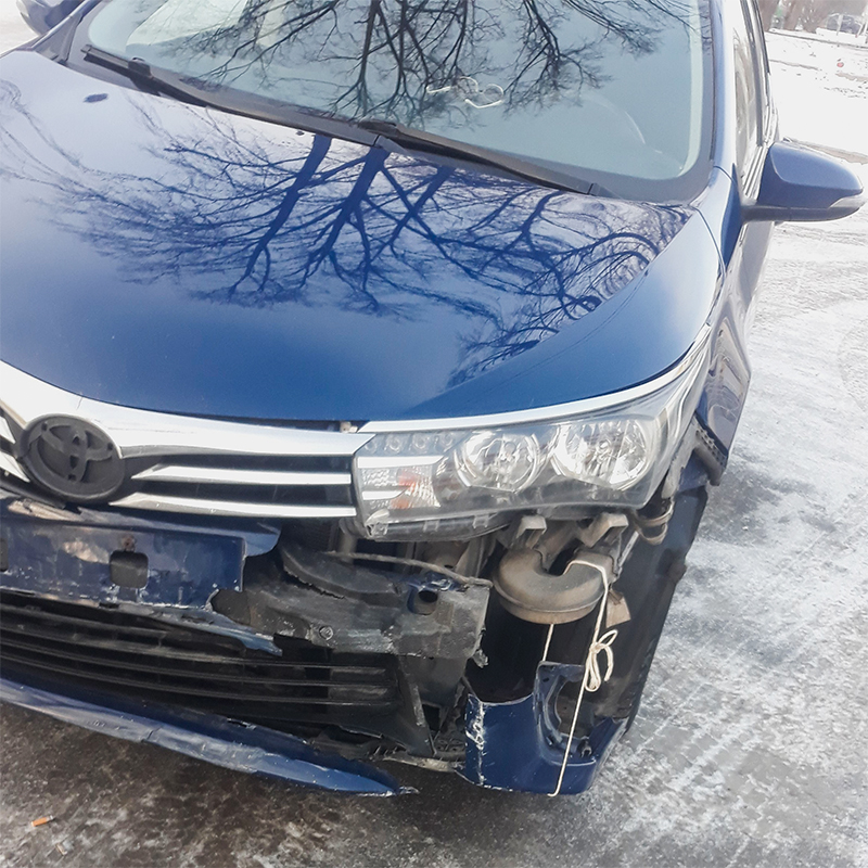Такие повреждения были на моей машине