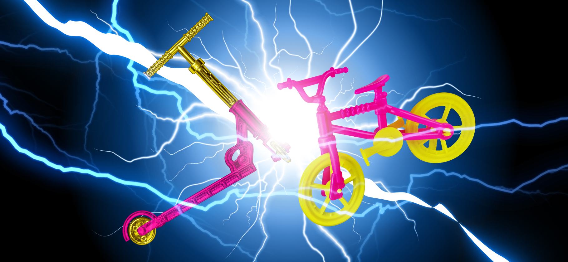 Батл: велосипед vs электросамокат