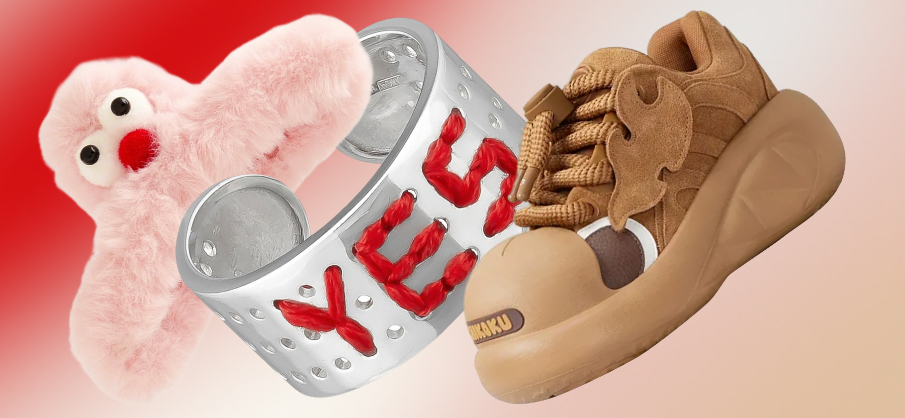 Вещи для смелых: причудливые кольца, отлетевшие крабы для волос и очень странные кроссовки