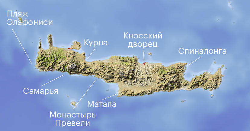 На карте отмечены все перечисленные в разделе достопримечательности