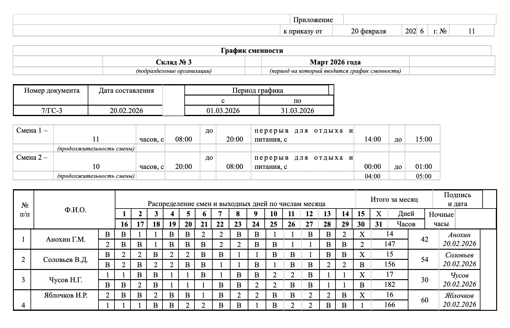 Вот образец, на который можно ориентироваться