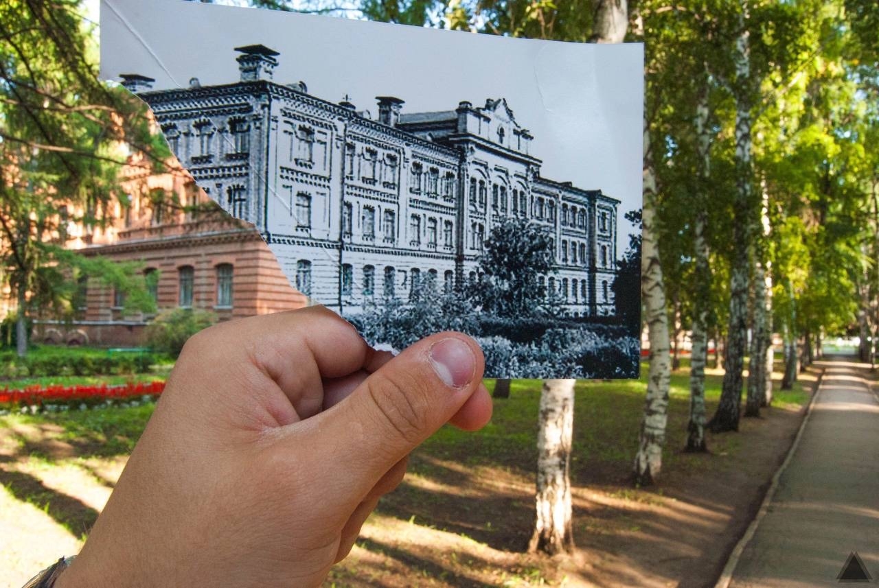 Самарский аграрный ВУЗ — сейчас и тогда:) Фотография из группы поселка Усть-Кинельский.