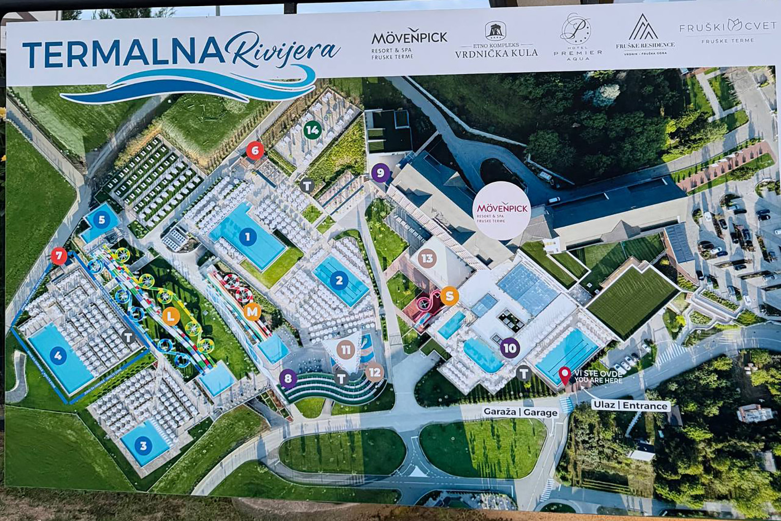 План спа-отеля в парке «Фрушка-Гора»
