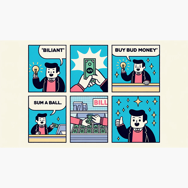 Комикс о том, как покупать деньги