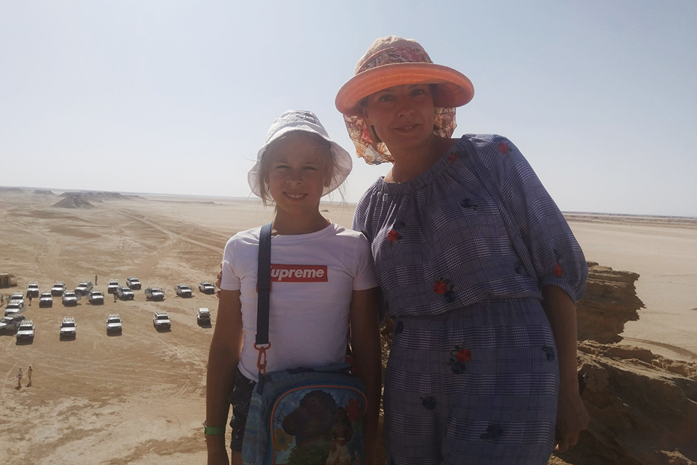 Мы с дочкой в Сахаре