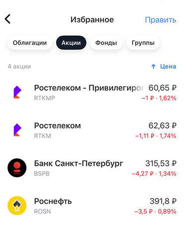 Инвестиции сейчас в основном в минусе