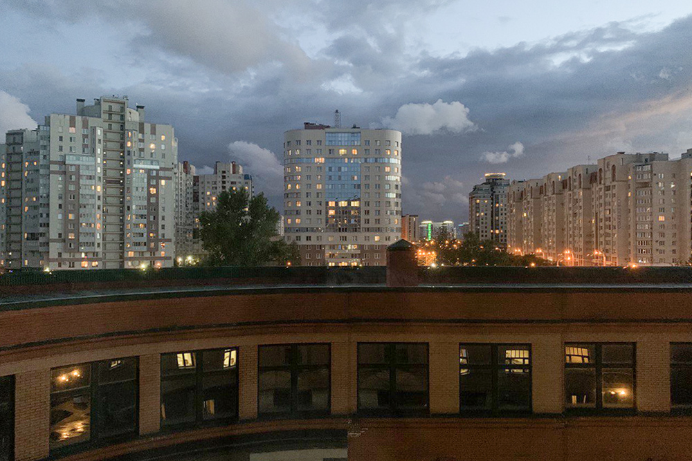 Вид из окна общежития