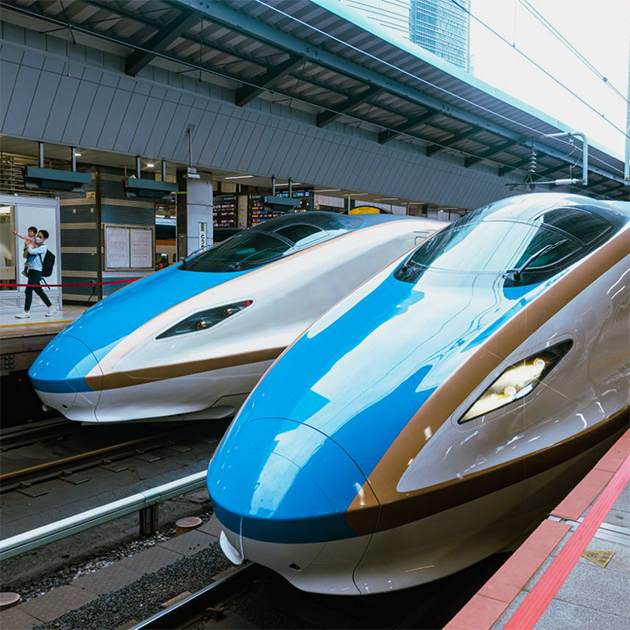Поезда на станции «Синкансэна»