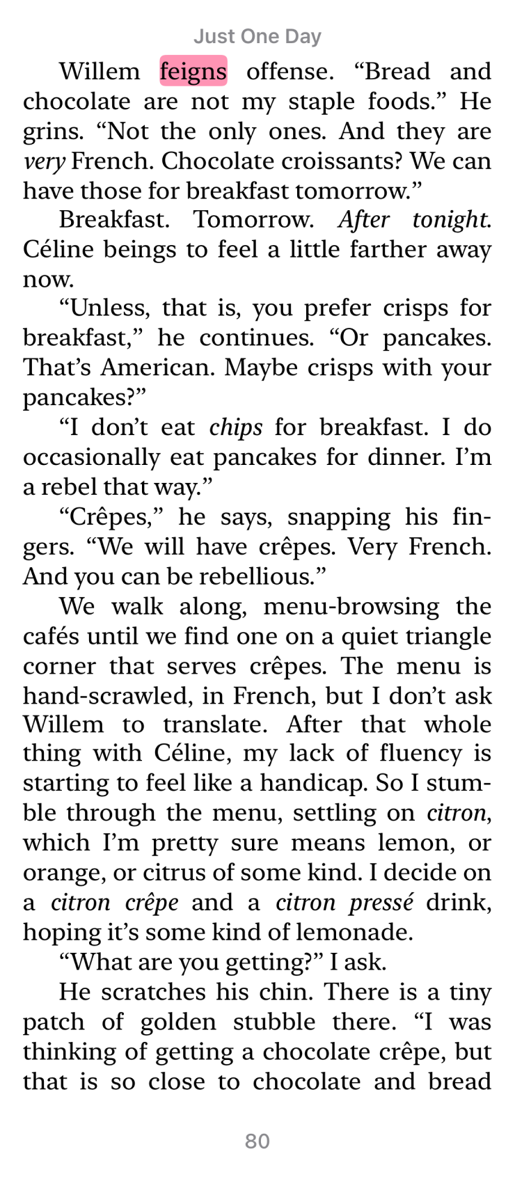 Совмещаю приятное с полезным. Если уж читать подростковые драмы, то на английском. Новое достижение: на странице всего одно не совсем знакомое слово
