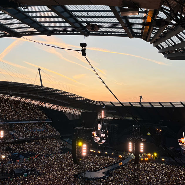 Атмосфера на концерте Coldplay
