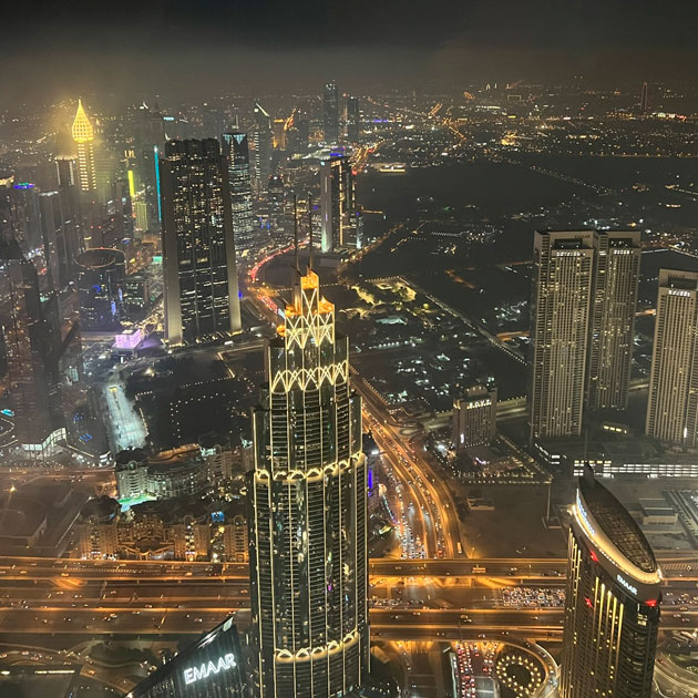 Вид из небоскреба «Бурдж-Халифа»