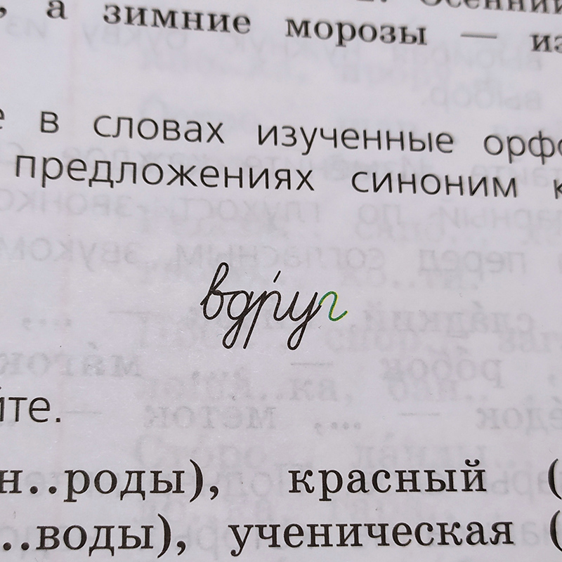 Находим очередную опечатку в учебнике по русскому. Смеемся и огорчаемся