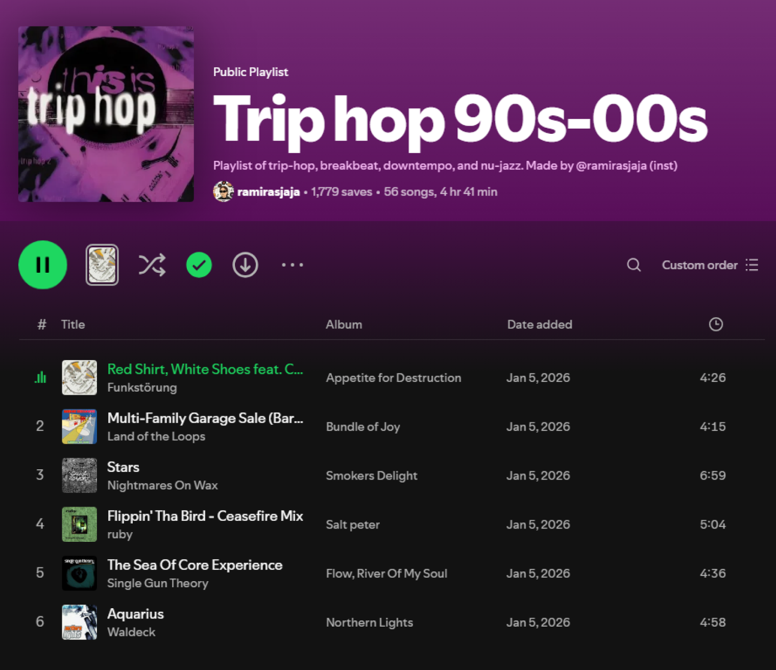 Spotify предложил плейлист трип-хопа от блогера ramirasjaja