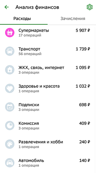 Мои расходы за январь