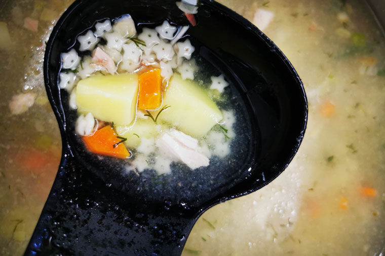 На обед — суп со звездочками