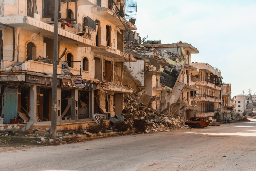 Разрушенное здание в Алеппо. Источник: Jorge Villalba / iStock
