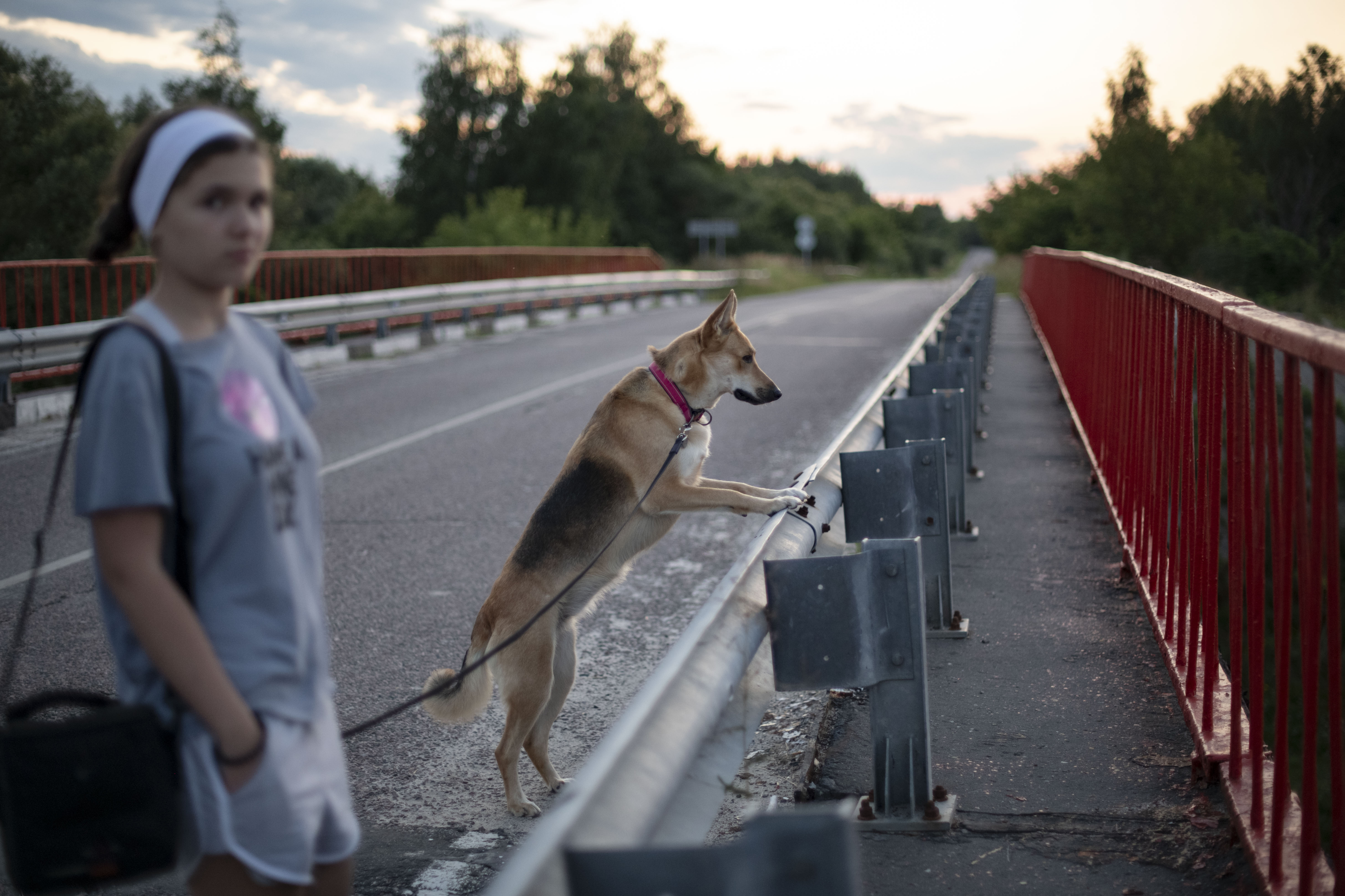 На мосту по дороге в Коломну