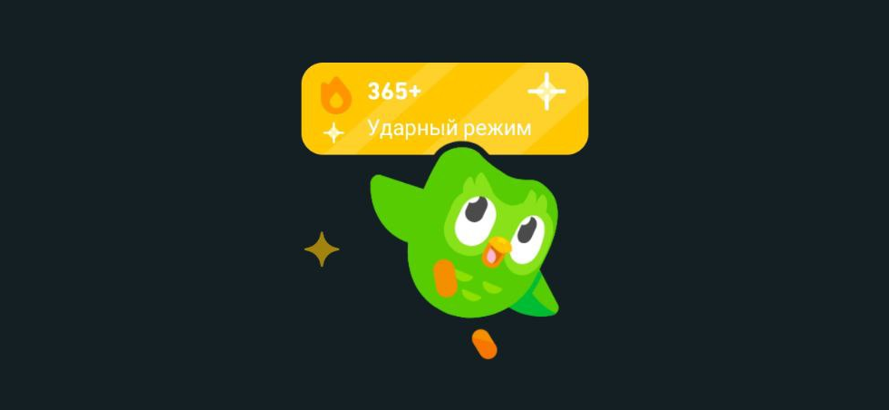 Я учу английский в Duolingo 365 дней без пропусков